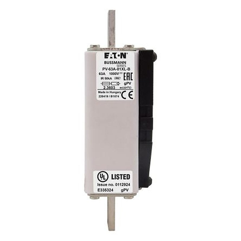 Eaton 63A Tag Fuse L 1000V, 163.8 mm