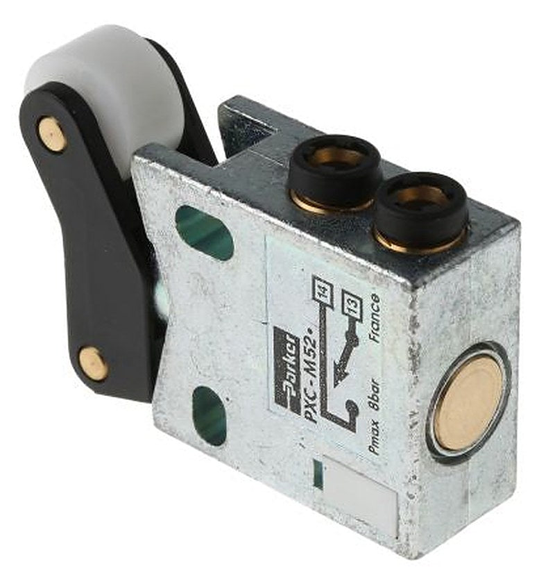 Parker Roller Pneumatic Manual Control Valve PXC Series, G 1/8 in, M5, III B