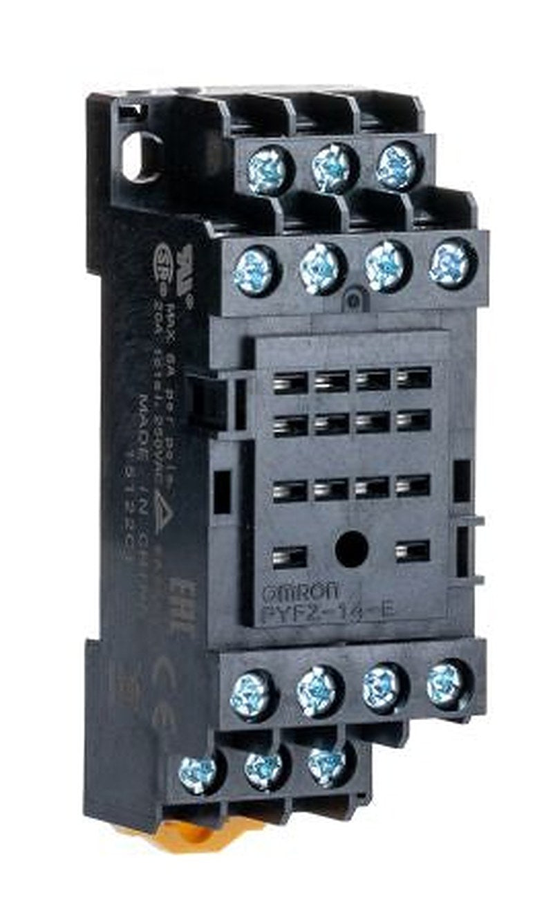 Omron 14 Way 250V ac DIN Rail Relay Socket, for use with Miniature Power Relays
