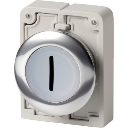 Eaton RMQ Titan M30 Series White Momentary Push Button Switch, 30.5 mm Cutout, IP66, IP67, IP69K