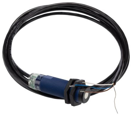 Telemecanique Sensors XX518A3PAL2 Threaded Barrel Ultrasonic Proximity Sensor XX, M18 x 1 0.508 m 100mA PNP 28V 24 V dc