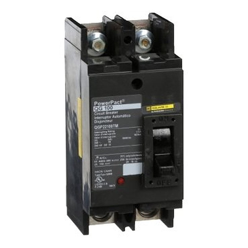 Circuit breaker, PowerPacT Q, 100A, 2 pole, 240VAC, 65kA, lugs, thermal magnetic, 80%, bottom of panel (Circuit breaker PowerPacT Q) is a Schneider Electric product. Designed for reliable performance and long service life. Available across Iraq — contact us for pricing and delivery options.