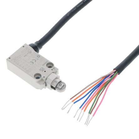 Omron D4F Series Roller Plunger Safety Limit Switch, 2 NO/2 NC, IP67, Metal Housing, 240V, 0.75A