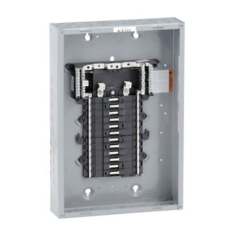 Load center, QO, 1 phase, 24 spaces, 34 circuits, 125A convertible main lugs, PoN, NEMA1, gnd bar (Load center QO) is a Schneider Electric product. Designed for reliable performance and long service life. Available across Iraq — contact us for pricing and delivery options.