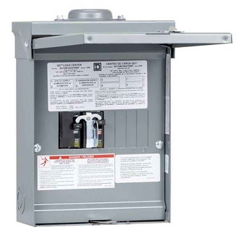 Generator panel, QO, 1 phase, 4 spaces, 8 circuits, 50A main breaker with interlock, NEMA3R, gnd bar (NEMA3R) is a Schneider Electric product. Designed for reliable performance and long service life. Available across Iraq — contact us for pricing and delivery options.