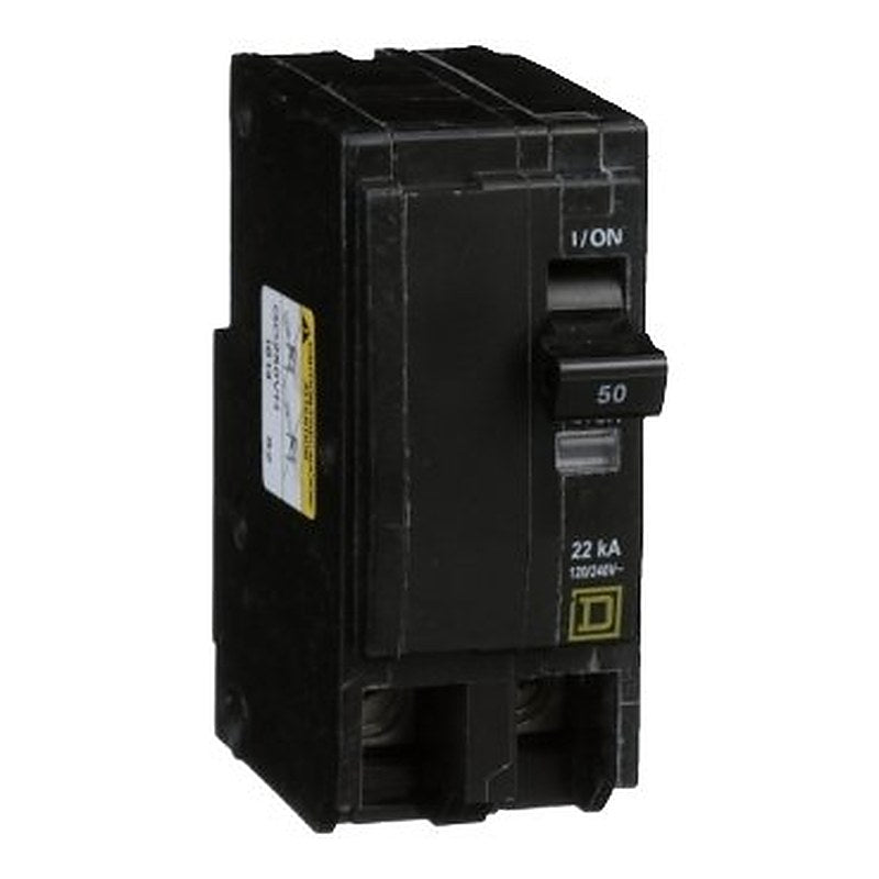 Mini circuit breaker, QO, 50A, 2 pole, 120/240VAC, 22kA, plug in (Mini circuit breaker QO) is a Schneider Electric product. Designed for reliable performance and long service life. Available across Iraq — contact us for pricing and delivery options.