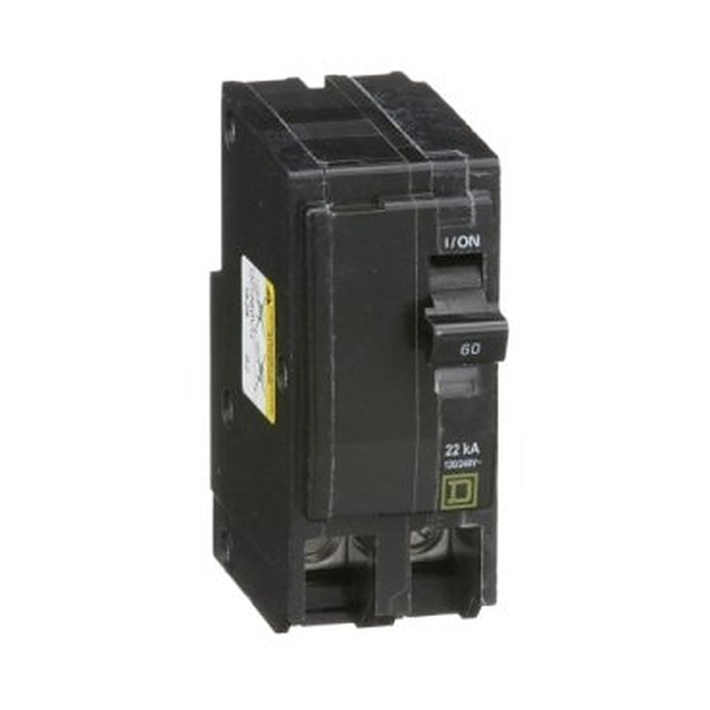 Mini circuit breaker, QO, 60A, 2 pole, 120/240VAC, 22kA, plug in (Mini circuit breaker QO) is a Schneider Electric product. Designed for reliable performance and long service life. Available across Iraq — contact us for pricing and delivery options.