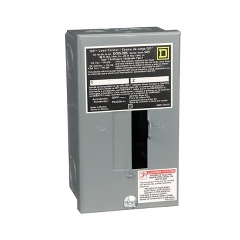 Load center, QO, 1 phase, 2 spaces, 2 circuits, 30A fixed main lugs, NEMA1, surface cover, consumer pack (Load center QO) is a Schneider Electric product. Designed for reliable performance and long service life. Available across Iraq — contact us for pricing and delivery options.