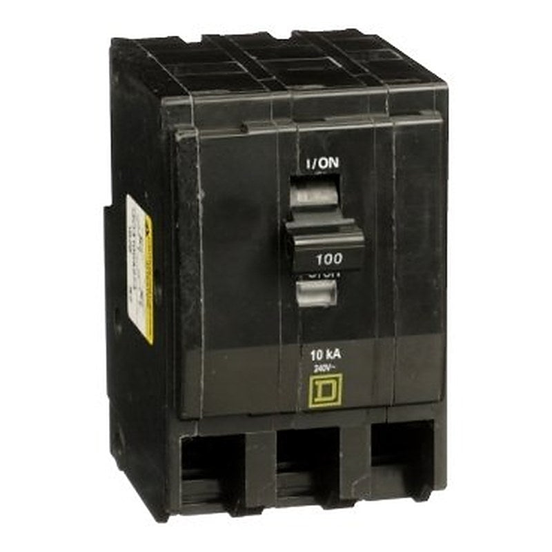 Mini circuit breaker, QO, 100A, 3 pole, 120/240VAC, 10kA, plug in, ring (Mini circuit breaker QO) is a Schneider Electric product. Designed for reliable performance and long service life. Available across Iraq — contact us for pricing and delivery options.