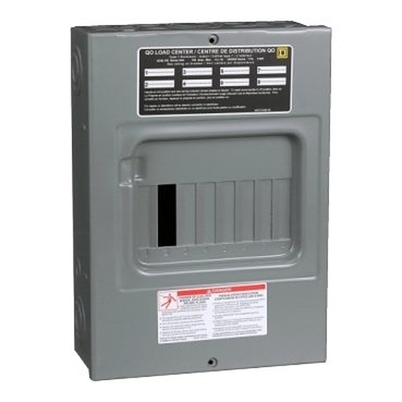 Load center, QO, 1 phase, 8 spaces, 8 circuits, 100A convertible main lugs, NEMA1, surface cover (Load center QO) is a Schneider Electric product. Designed for reliable performance and long service life. Available across Iraq — contact us for pricing and delivery options.