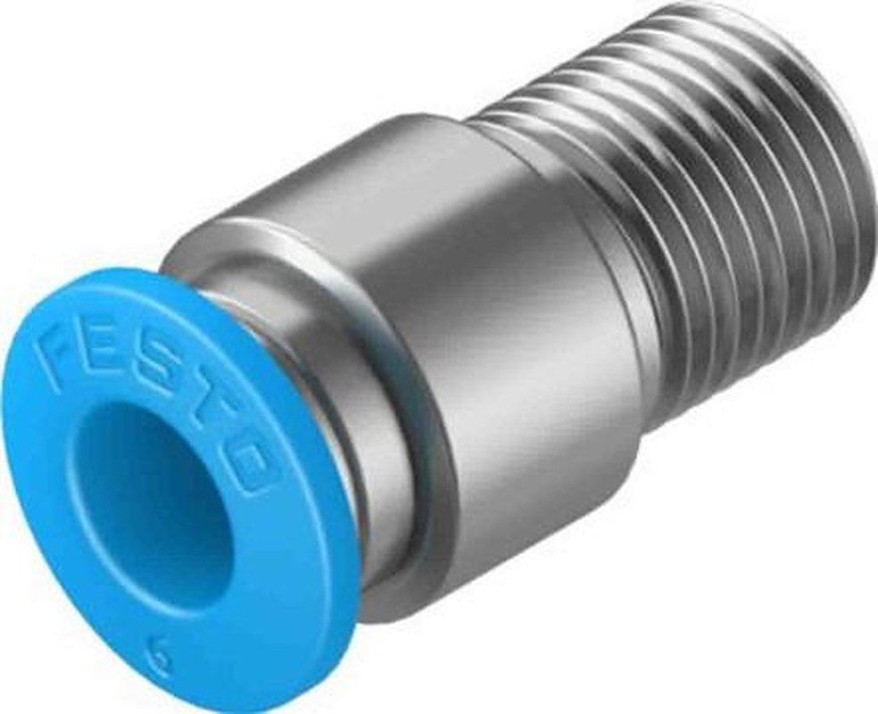 Festo QS-1/8-6-I-100 Series, 133186, Male, R 1/8 in, R