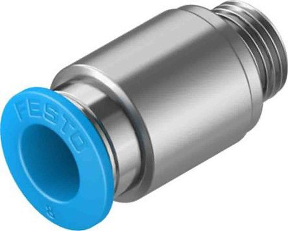 Festo QS Series, 133010 Pneumatic Fitting 8mm Push-in, Male, G 1/8, G