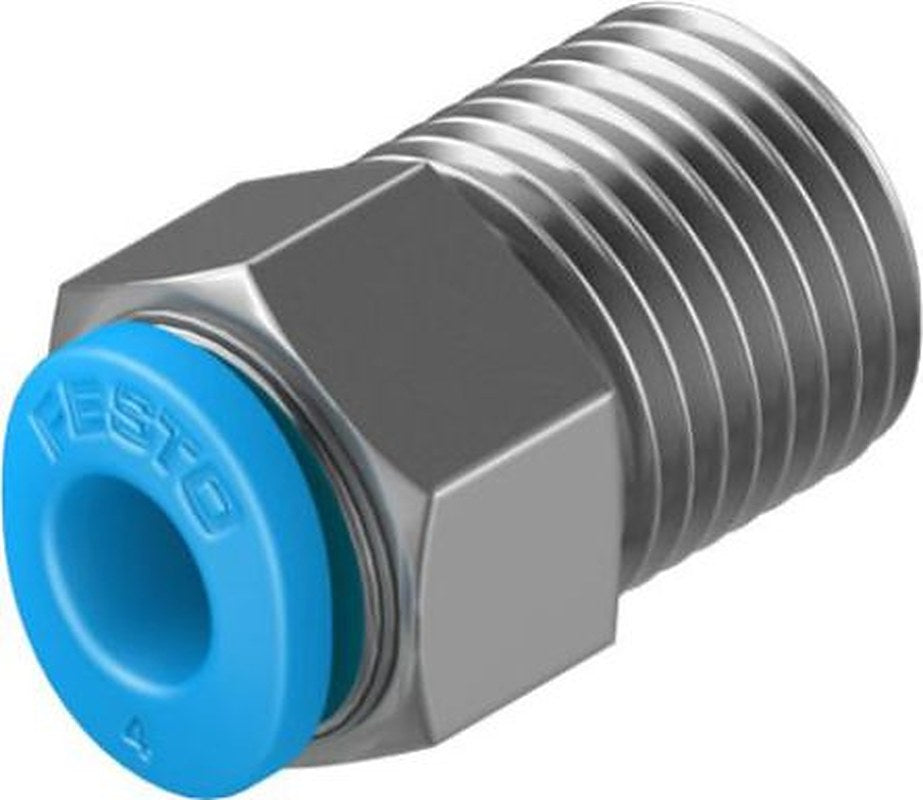 Festo QSM Series, 130755 Pneumatic Fitting 4mm Tube, Male, R 1/8 in, R