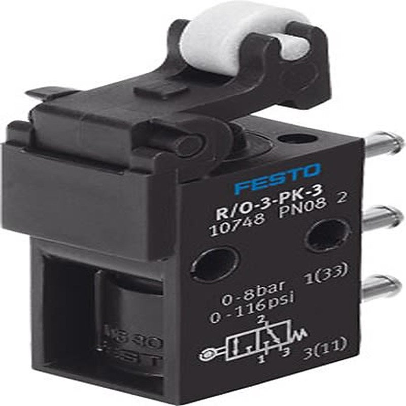 Festo Roller Lever Mechanical Valve R/O Series 2.5 mm, 10748