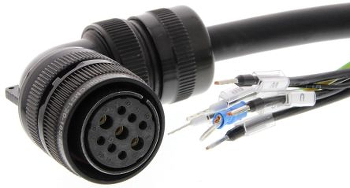 Omron Power Cable R88A Series Cable for Use with 200 V Servo Motor