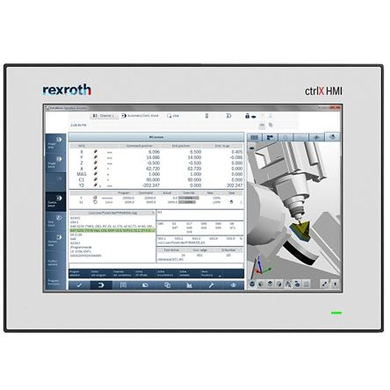 Bosch Rexroth ctrlX HMI, WR2110 Series Web Panel - 10 in, Multi Line Display, 1280 x 800 pixel