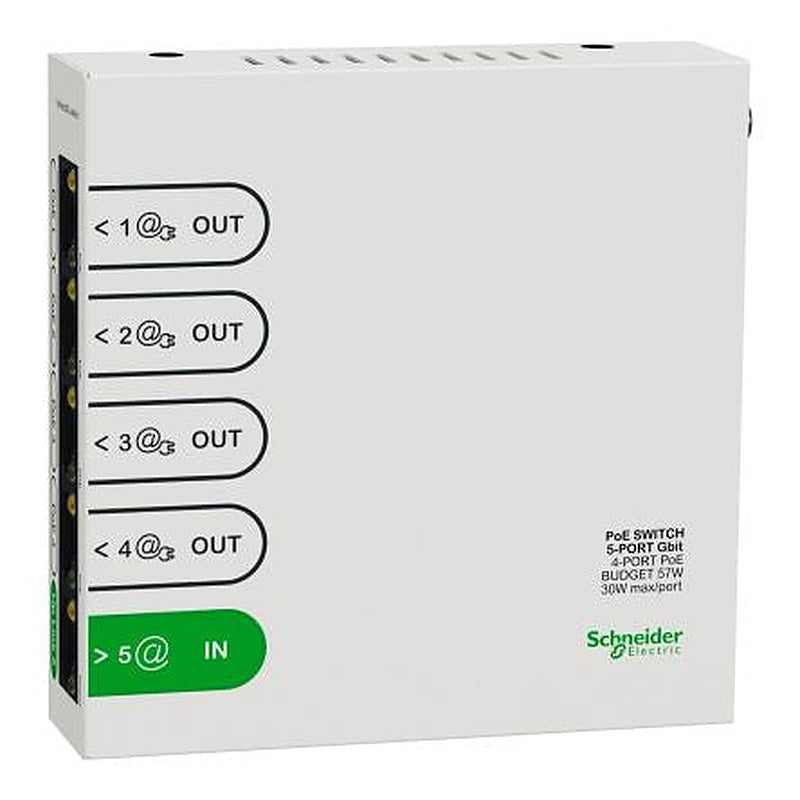 Schneider Electric R9H5SWP57 Unmanaged 4 Port Ethernet Switch Power Over Ethernet