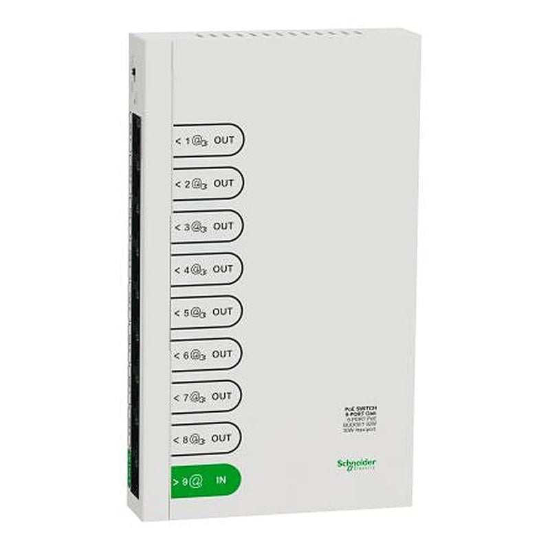 Schneider Electric R9H9SWP92 Unmanaged 8 Port Ethernet Switch Power Over Ethernet