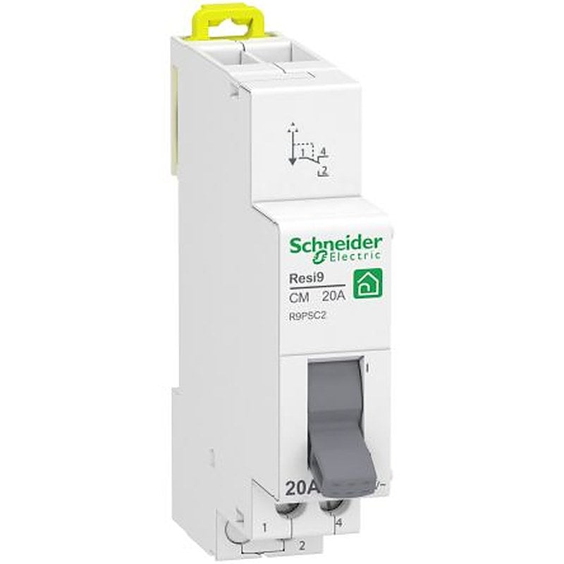 Schneider Electric Resi9 Resi9 Miniature Circuit Breaker, 1-Pole, 20A, 250V ac AC
