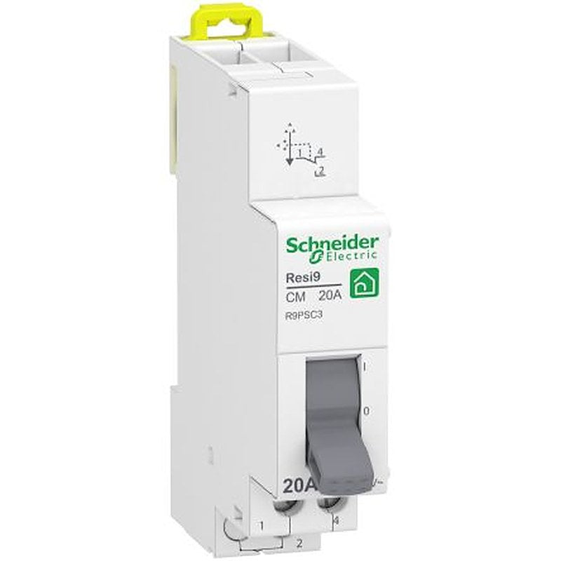 Schneider Electric Resi9 Resi9 Miniature Circuit Breaker, 1-Pole, 20A, 250V ac AC