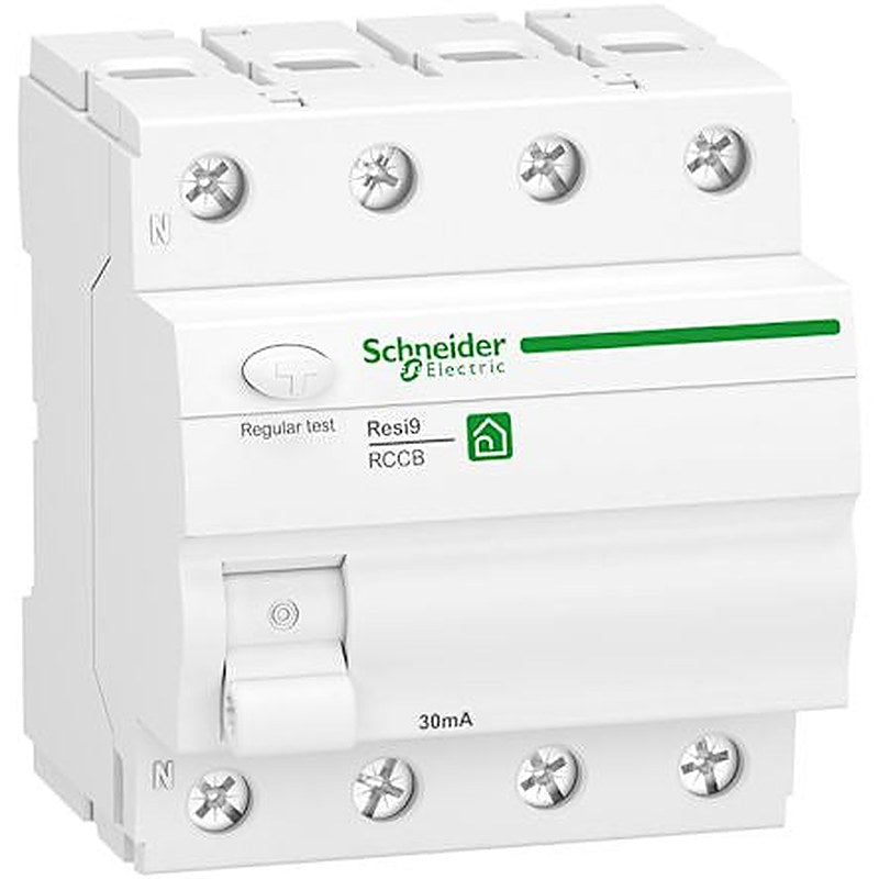 Schneider Electric R9R Series Residual Current Circuit Breaker, 40A, 4-Pole, 30 mA, Type F, 500 A 400V ac