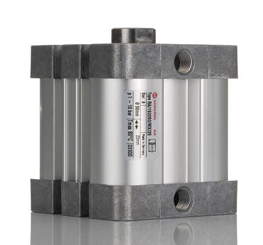 Norgren Pneumatic Compact Cylinder - RA/192050/MX/25 50 mm Bore, 25 mm ISO Compact Series, Double Acting Acting