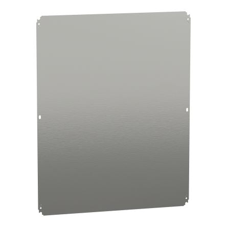 Schneider Electric Galvanised Steel Galvanised Mounting Plate, 750mm W, 750 mm L for Use with Spacial CRN Enclosure