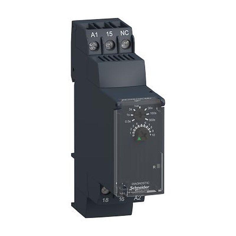 Schneider Electric Harmony Time Series DIN Rail Timer Relay, 1-Contact, 24 V dc 24V ac, 240 V ac, 0.05 to 300 s,
