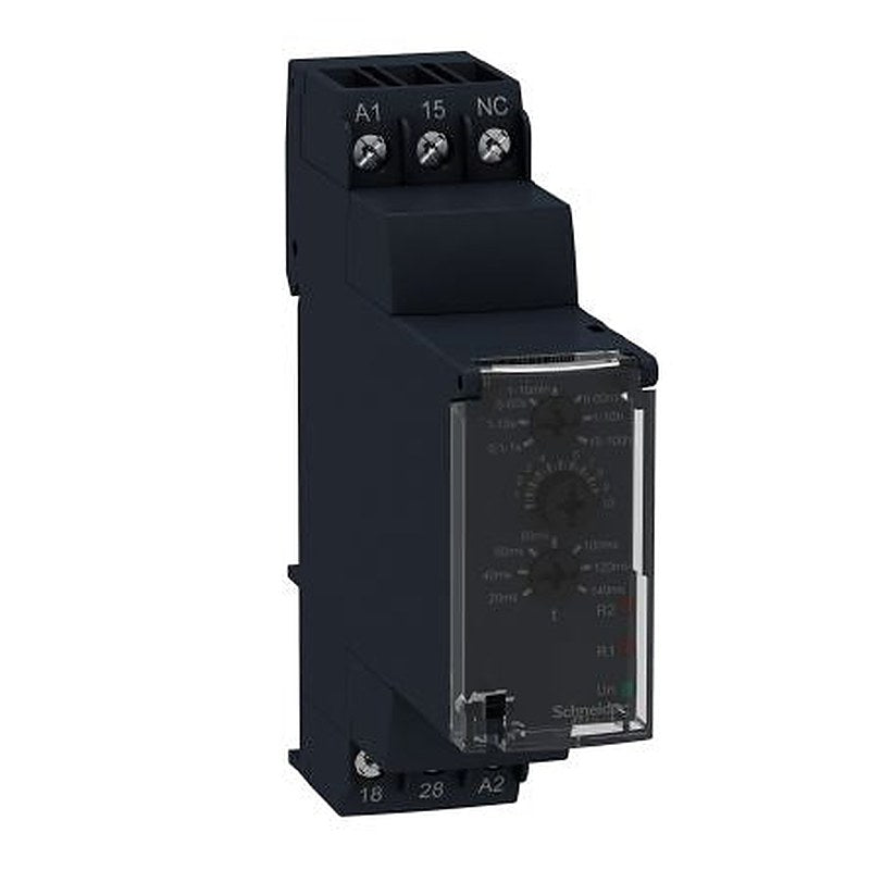 Schneider Electric Harmony Time Series DIN Rail Timer Relay, 2-Contact, 24 V dc 24V ac, 240 V ac, 0.1 s to 100 h,