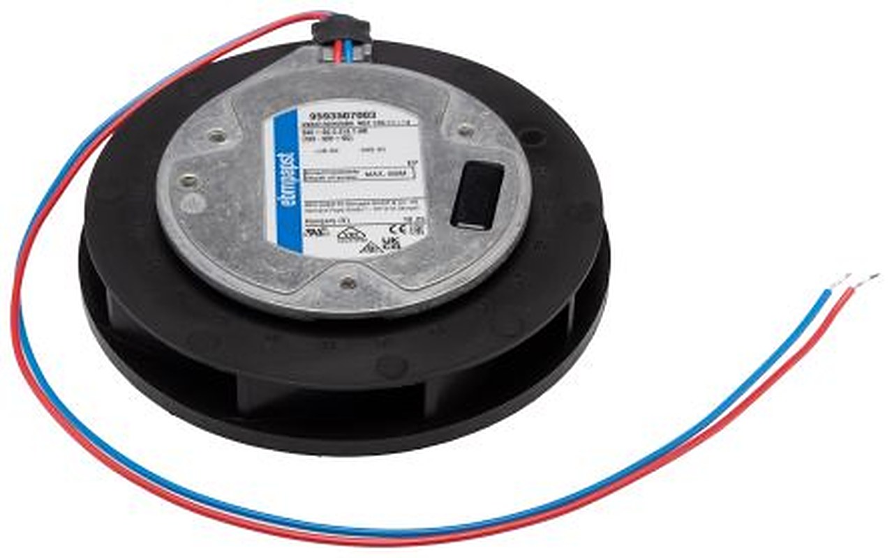 ebm-papst REF 100 Series Centrifugal Centrifugal Fan, 24V dc, 86 m³/h, DC Operation 104 mm x 104mm x 24.9 mm