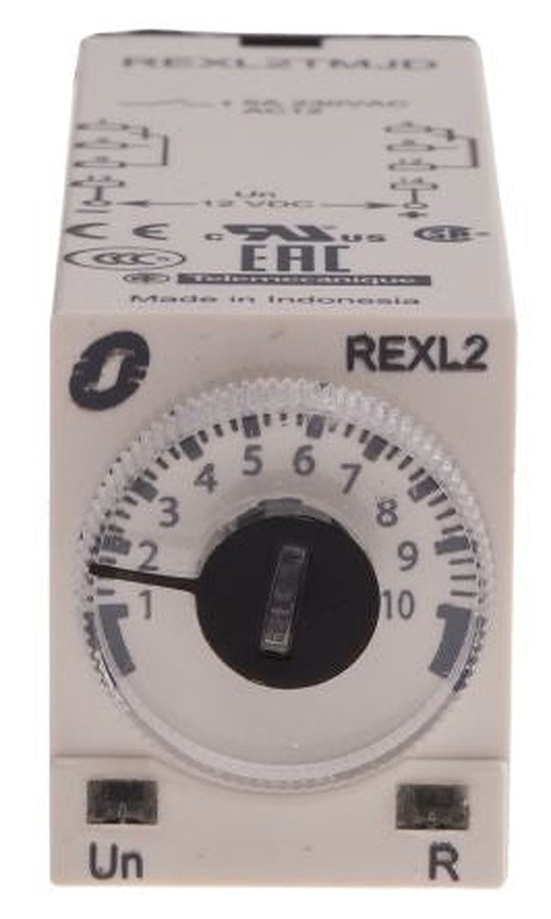 Schneider Electric Harmony Time Series Timer Relay, 2-Contact, 12 V dc 12V ac, 0.1 s to 100 h, Multifunction-Function, 2