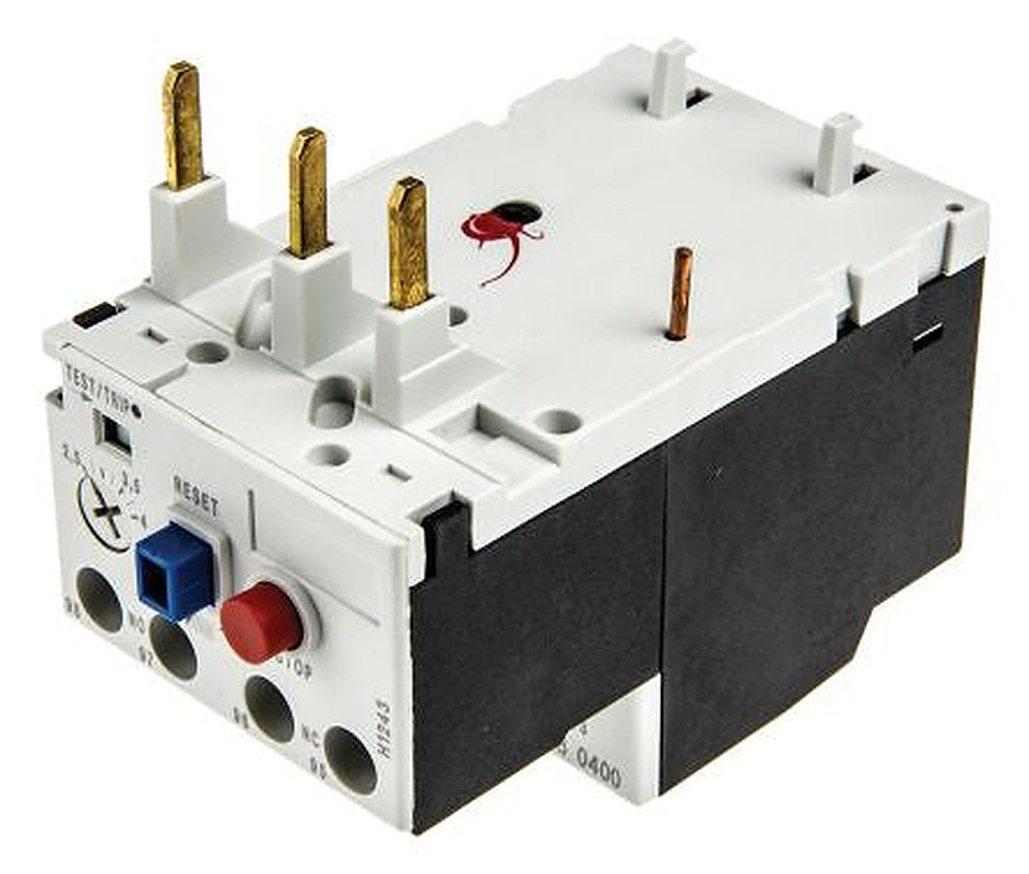 Lovato, RF38 Thermal Overload Relay NO/NC, 2.5A, 4 A F.L.C, 4A Contact Rating 3