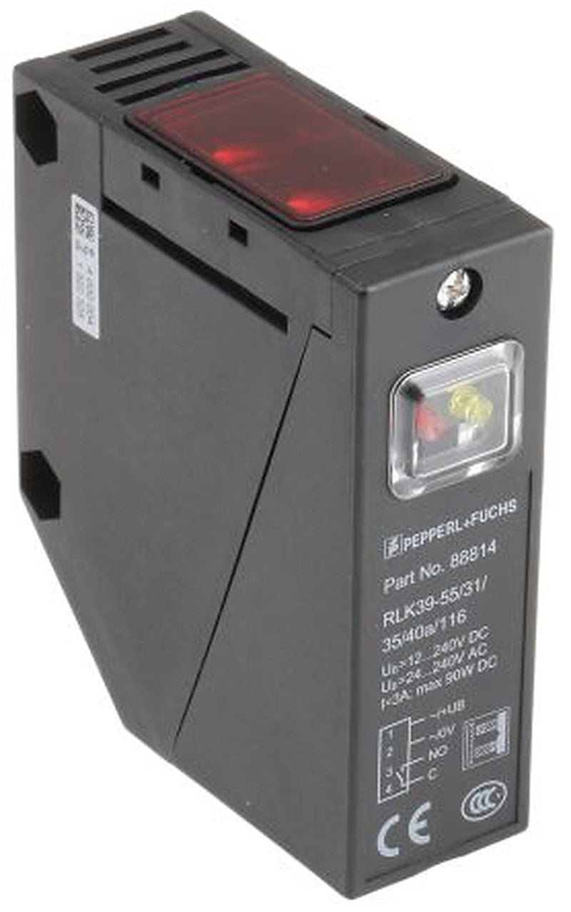 Pepperl + Fuchs Retroreflective Photoelectric Sensor, Block Sensor
