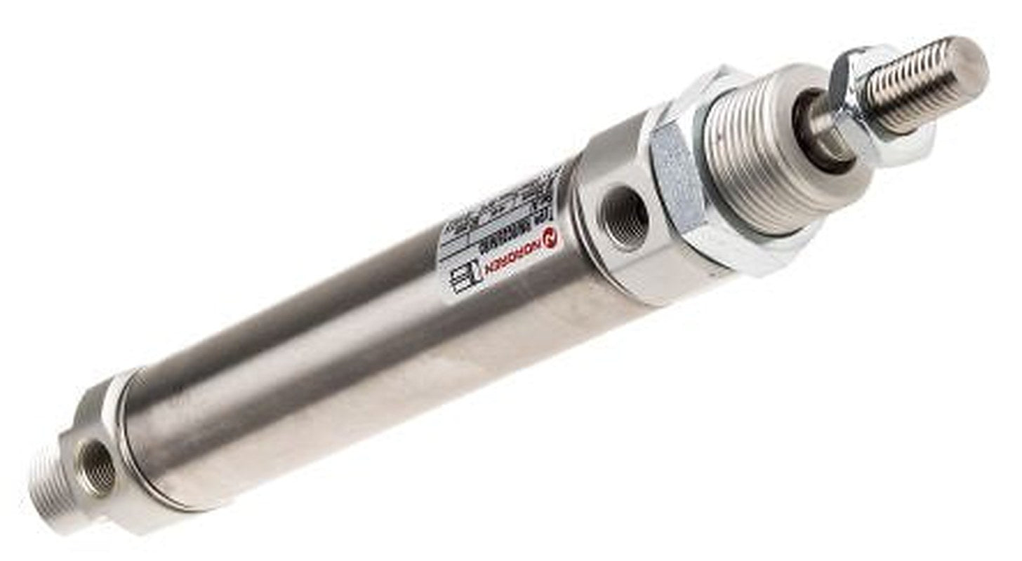 Norgren Pneumatic Roundline Cylinder - 25 mm Bore, 80 mm RM 802 Series, Double Acting Acting