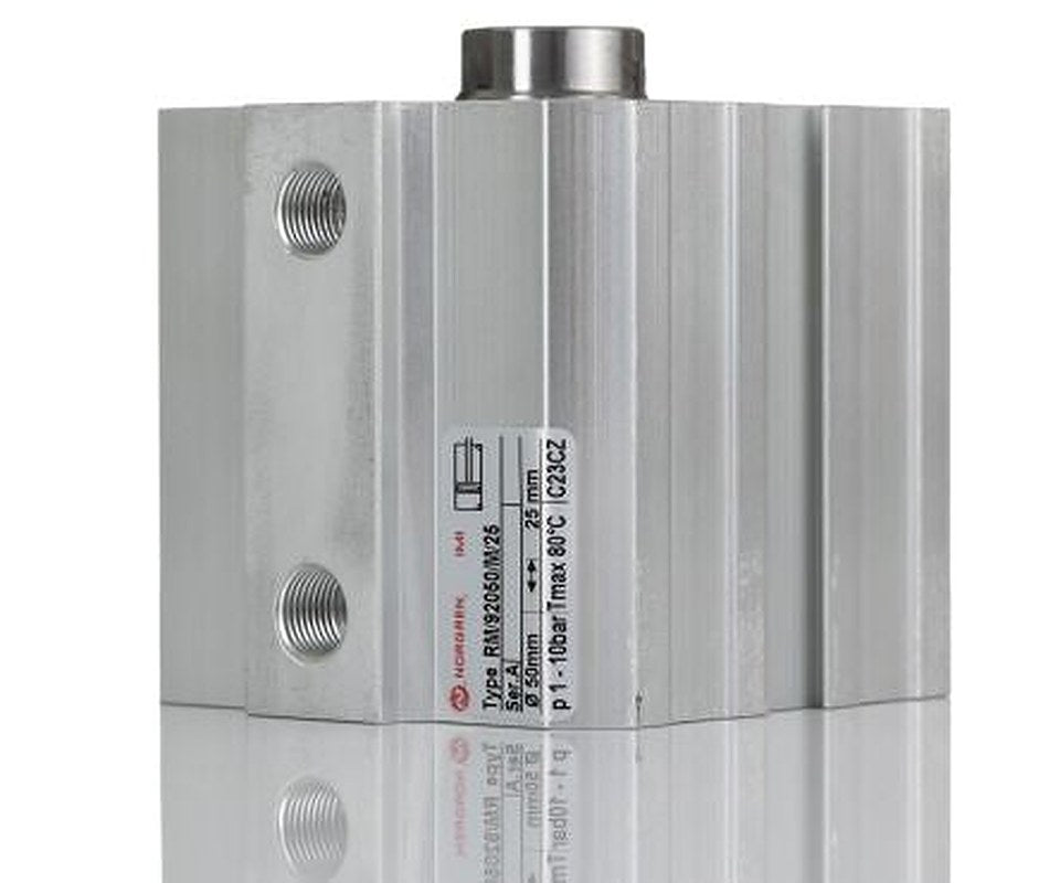 Norgren Pneumatic Compact Cylinder - 50 mm Bore, 25 mm RM/92000/M Series, Double Acting Acting