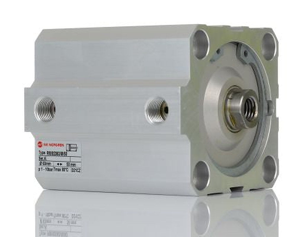 Norgren Pneumatic Compact Cylinder - 63 mm Bore, 50 mm RM/92000/M Series, Double Acting Acting