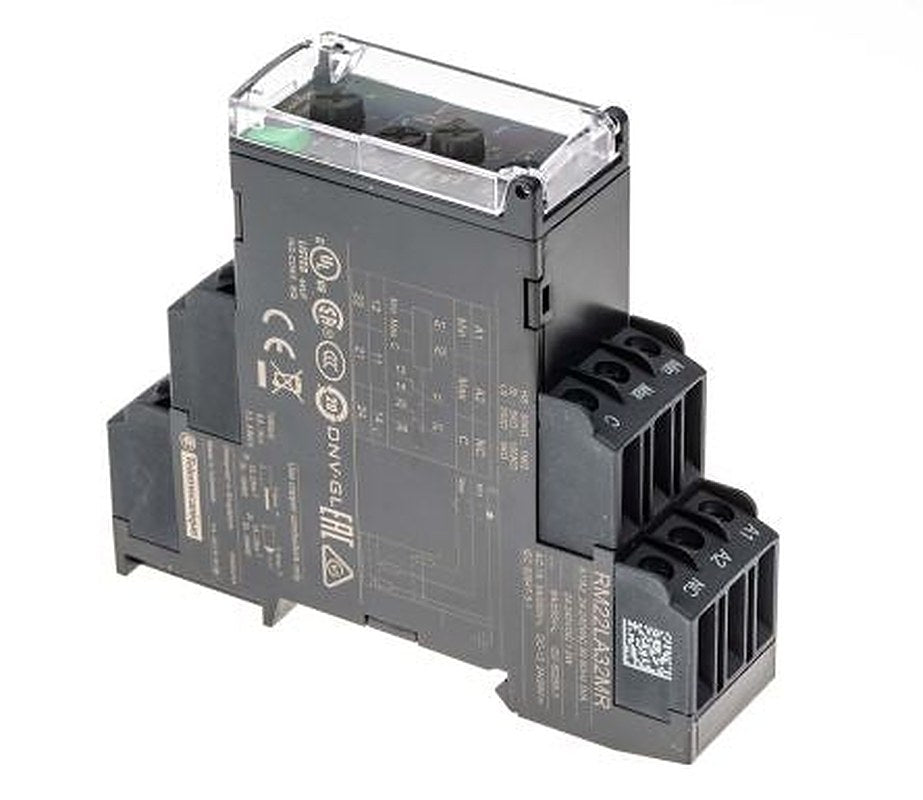 Schneider Electric Monitoring Relay, 1 Phase, DPDT, DIN Rail, 24V ac, 240 V ac 24 to 240 V ac