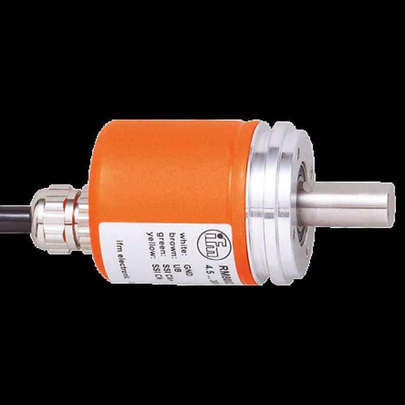 ifm electronic RM8 Series Absolute Absolute Encoder 30V dc, 4096 Pulses ppr, TTL Signal, Solid Shaft Type, 10 mm Shaft
