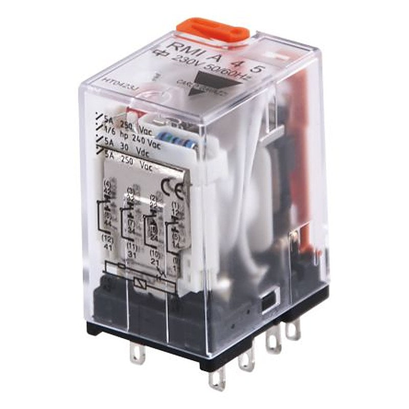 Carlo Gavazzi Power Relay, 24V ac Coil, 5A Switching Current, 4PDT