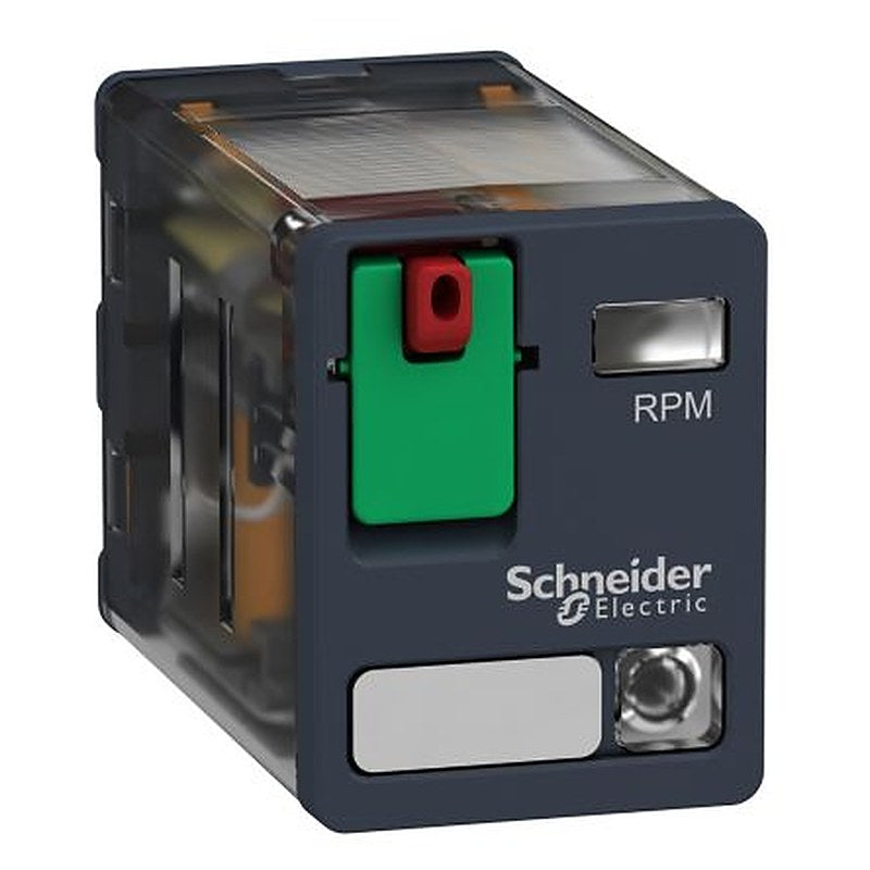 Schneider Electric Plug-in Relay, 120V ac Coil, 15A Switching Current, 2 CO