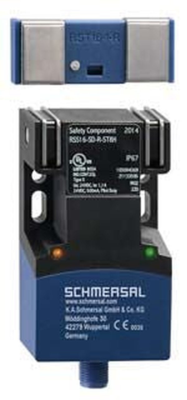 Schmersal RSS 16 Series RFID Non-Contact Safety Switch, Fibreglass Reinforced Thermoplastic Housing, 26.4V dc, M12