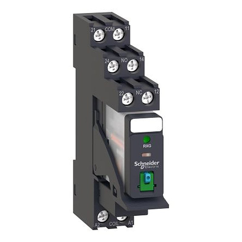 Schneider Electric Harmony Relay RXG Series Interface Relay, DIN Rail, 24V dc Coil, DPDT