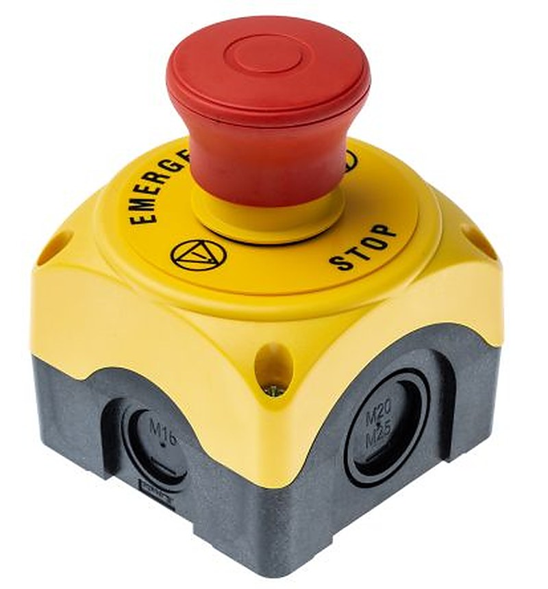 Lovato S1PY Series Pull Release Emergency Stop Push Button, Surface Mount, 1 NC, IP66, IP67, IP69K