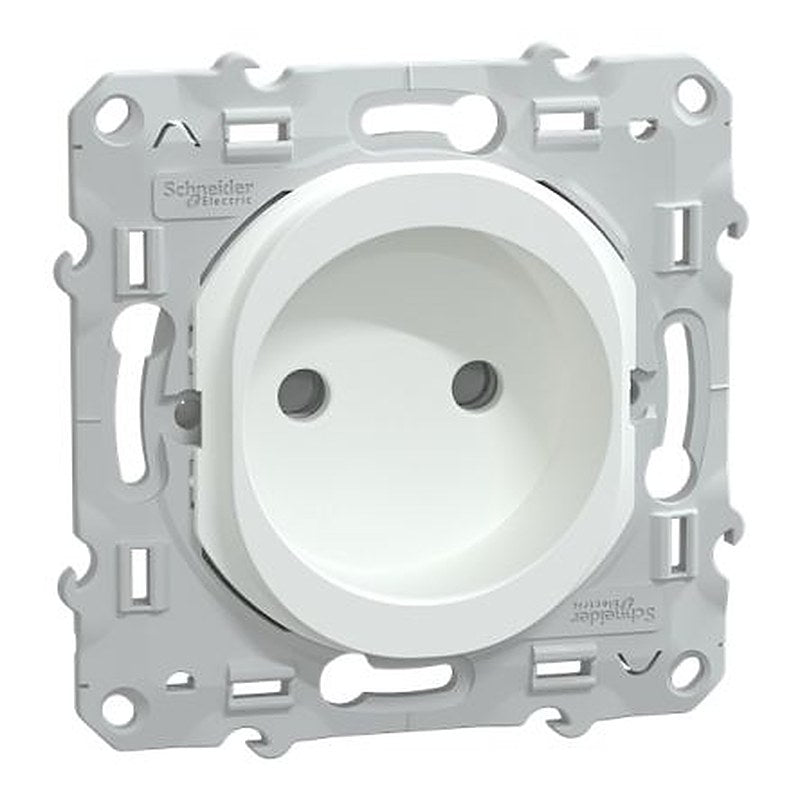 Schneider Electric Ovalis White Plug Socket, 16A Indoor
