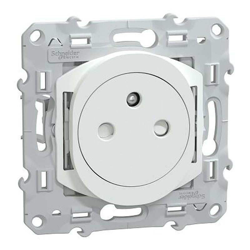 Schneider Electric White, 1 Gang, Ovalis