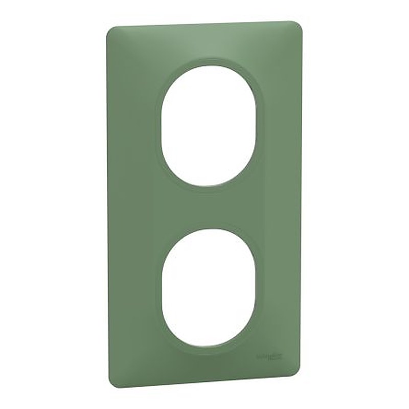 Schneider Electric Green 2 Gang Light Switch Cover