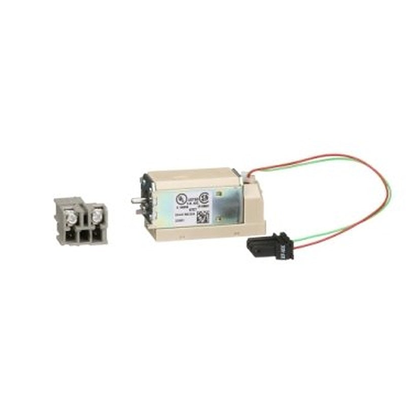Circuit breaker accessory, PowerPacT M/P/R, shunt trip, 120VAC, remote tripping (Circuit breaker accessory PowerPacT M/P/R) is a Schneider Electric product. Designed for reliable performance and long service life. Available across Iraq — contact us for pricing and delivery options.