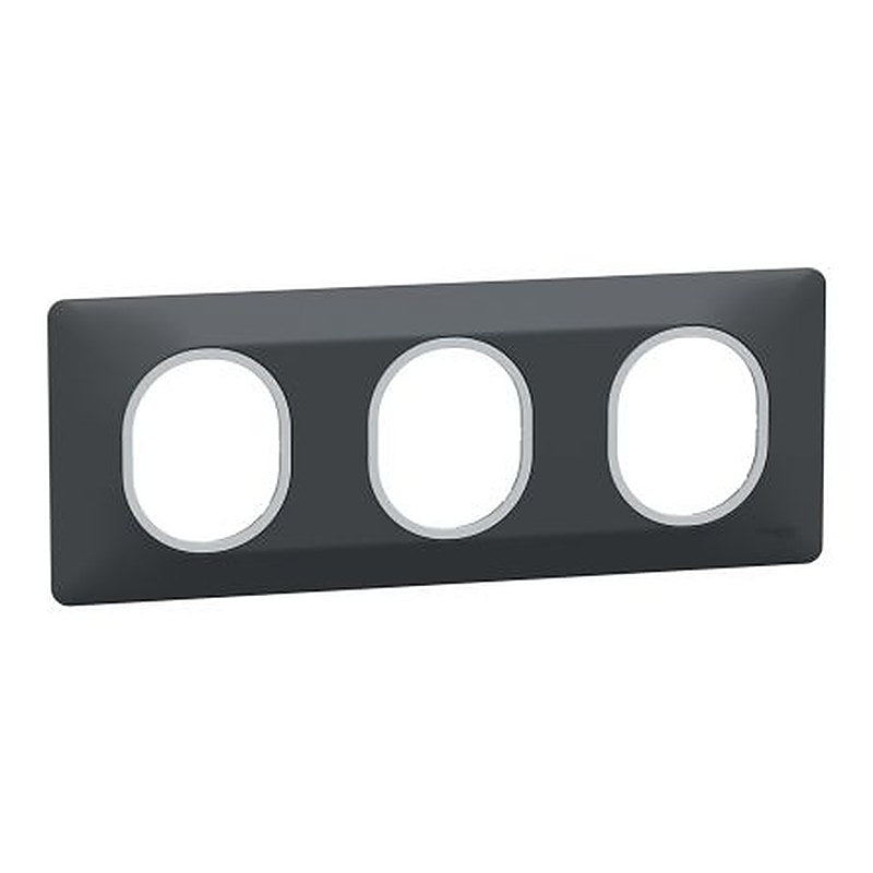 Schneider Electric Anthracite 3 Gang Light Switch Cover