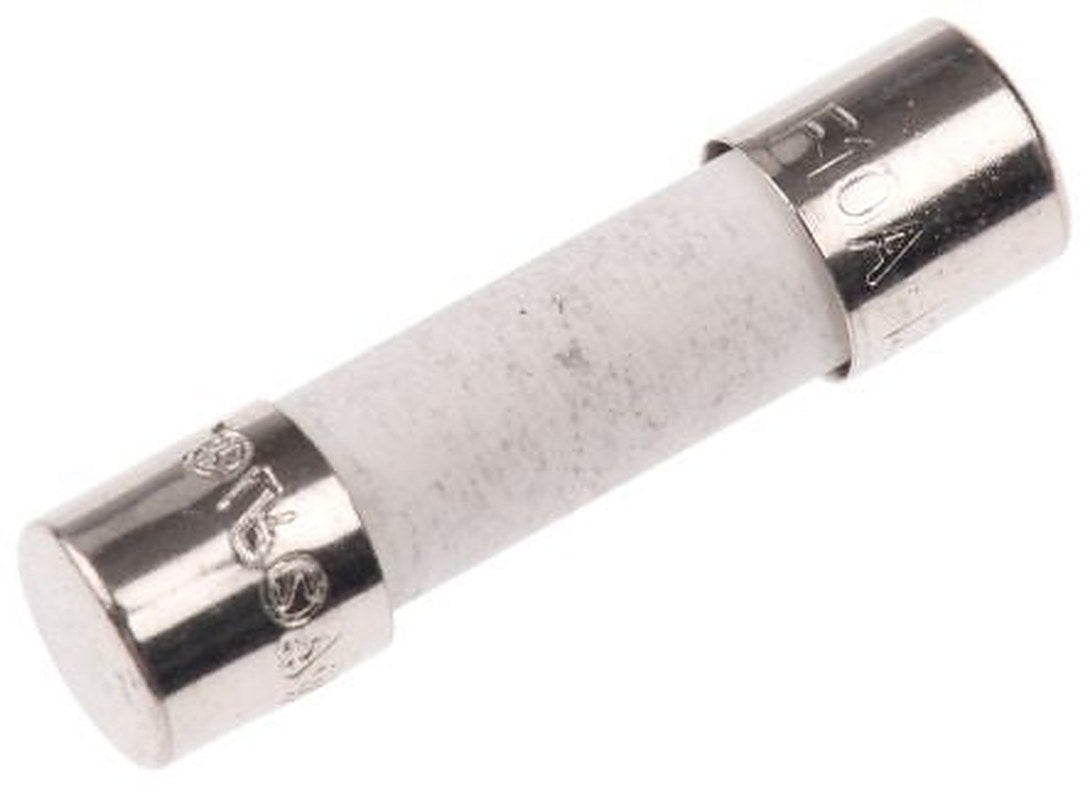 Eaton 10A F Ceramic Cartridge Fuse, 5 x 20 mm