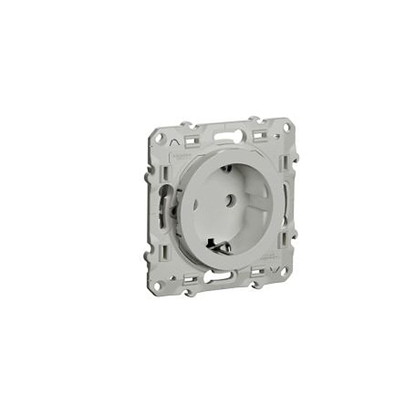 Schneider Electric, Odace 2011 IP21D White Light Switch, 2P+PE, Rated At 16A, 250V